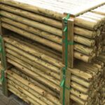 Immutatud ümar aiapost 80x2000mm