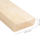 Höövelmaterjal 45x145mm 4R3, lehis