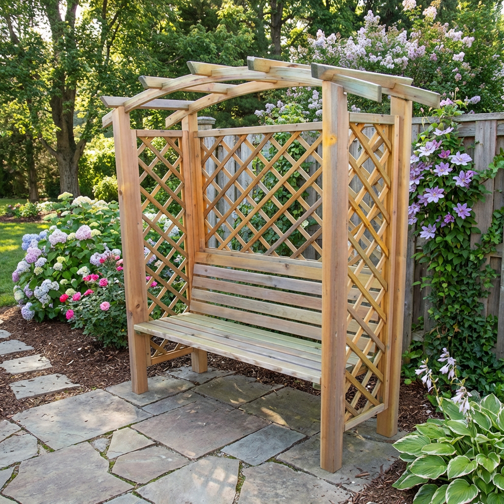 Pink-lilleredeliga-Trellis_ai Pink lilleredeliga Trellis - Image 1