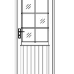 Liimpuidust välisuks Q3-D101 840x1945mm