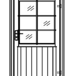 Massiivpuidust välisuks Q1-D101 840x1945mm