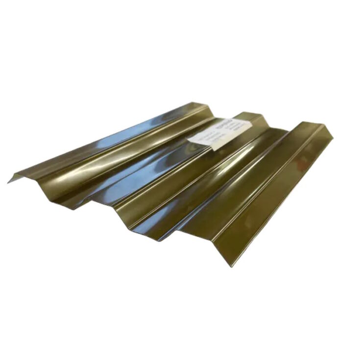 PC trapetsplaat 76/18 0,8x1040x3000mm pronks - Image 1